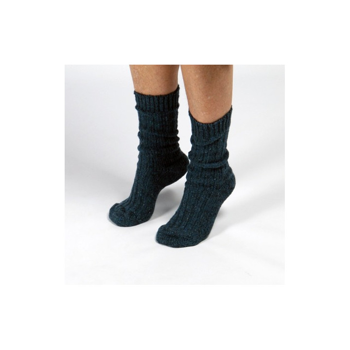 Chaussettes Courtes Anthracite Laine Donegal Socks