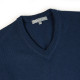 Best Yarn Petrol Blue V-neck Sweater