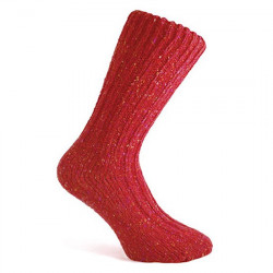Donegal Socks Red Short Wool Socks