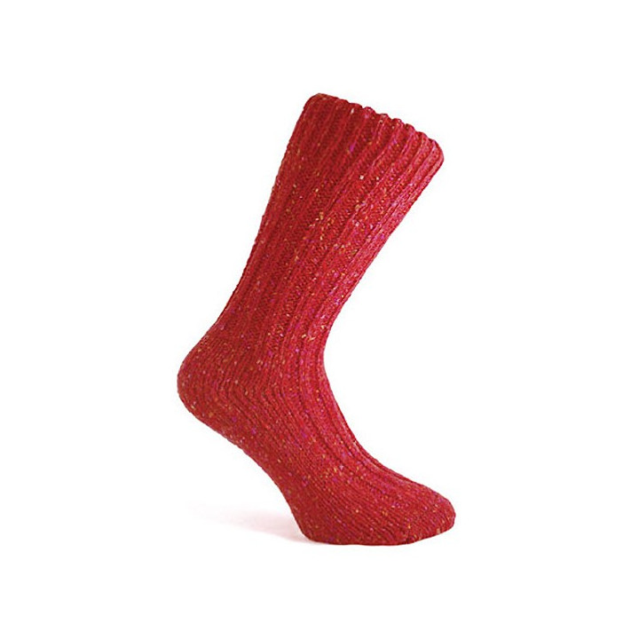 Donegal Socks Red Short Wool Socks