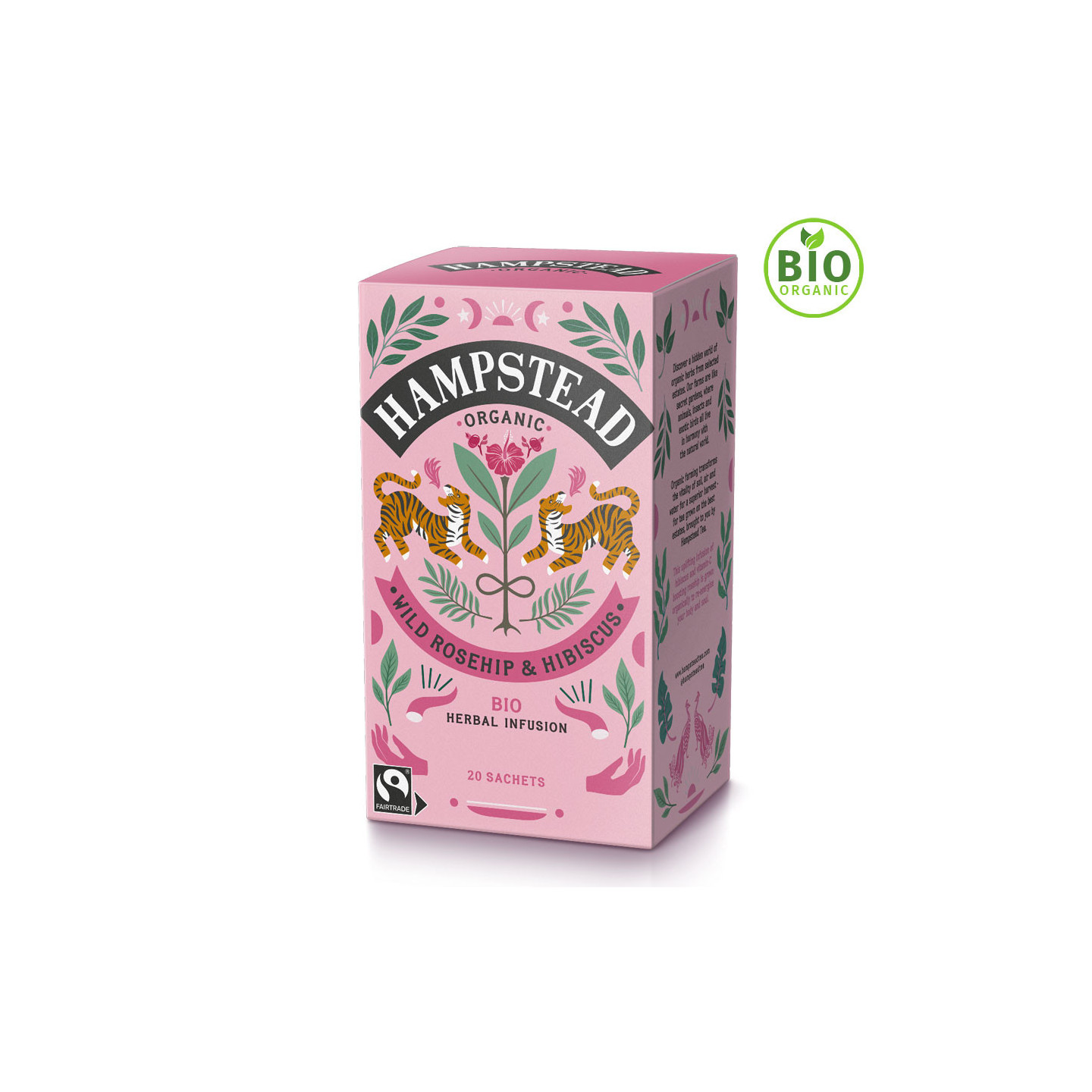 Hampstead Tea Rosehip and Hibiscus Organic Infusion 20 sachets
