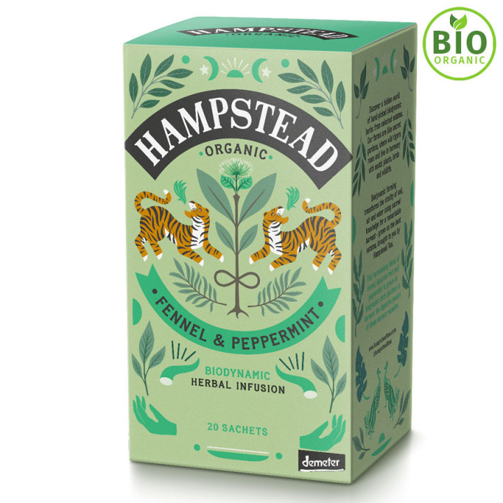 Infusion Bio Fenouil Menthe 20 sachets Hampstead Tea