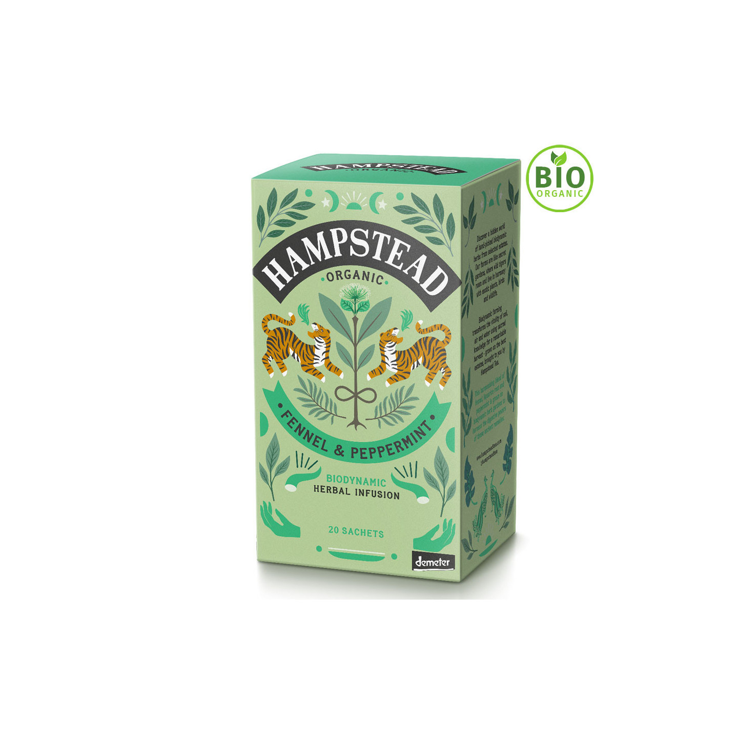 Infusion Bio Fenouil Menthe 20 sachets Hampstead Tea