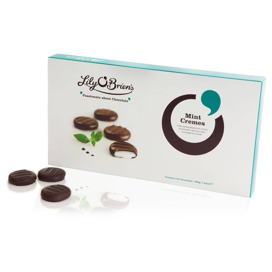 Chocolats Noirs Crème Menthe Lily O'Brien's 200g - Assortiments de
