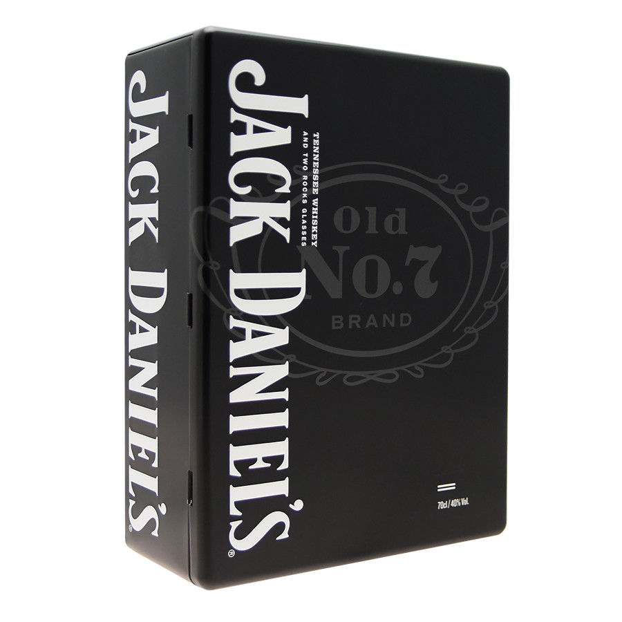 Coffret Jack Daniel's N°7 + 2 verres 70cl 40° - Etats-Unis - Le