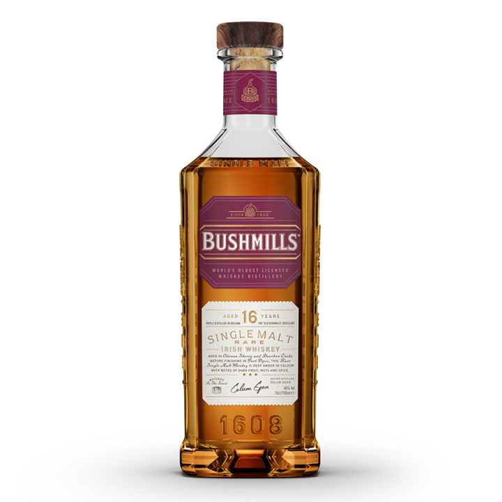 Whiskey Bushmills 16 ans Matured in Three Woods 70cl 40'