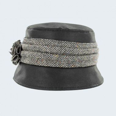 Chapeau Wax Noir Mucros Weavers