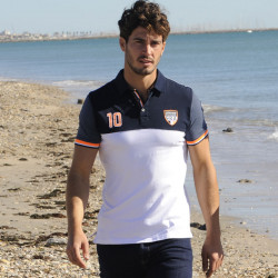 Polo France Blanc et Bleu Camberabero