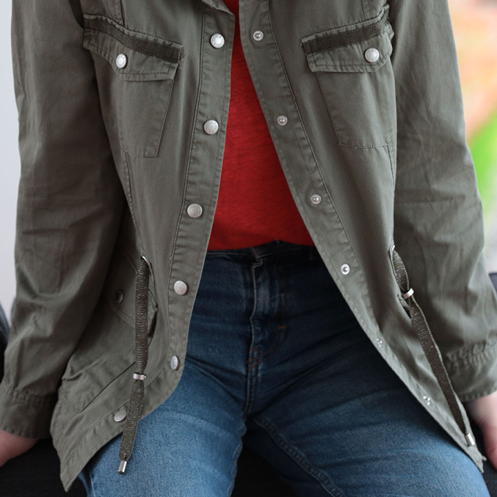 Veste Saharienne Kaki Out Of Ireland