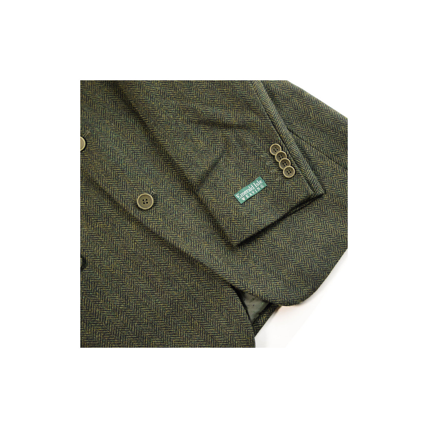 Veste Tweed Olive Emerald Isle Weaving
