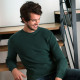 Liam Green Round Neck Sweater Out Of Ireland