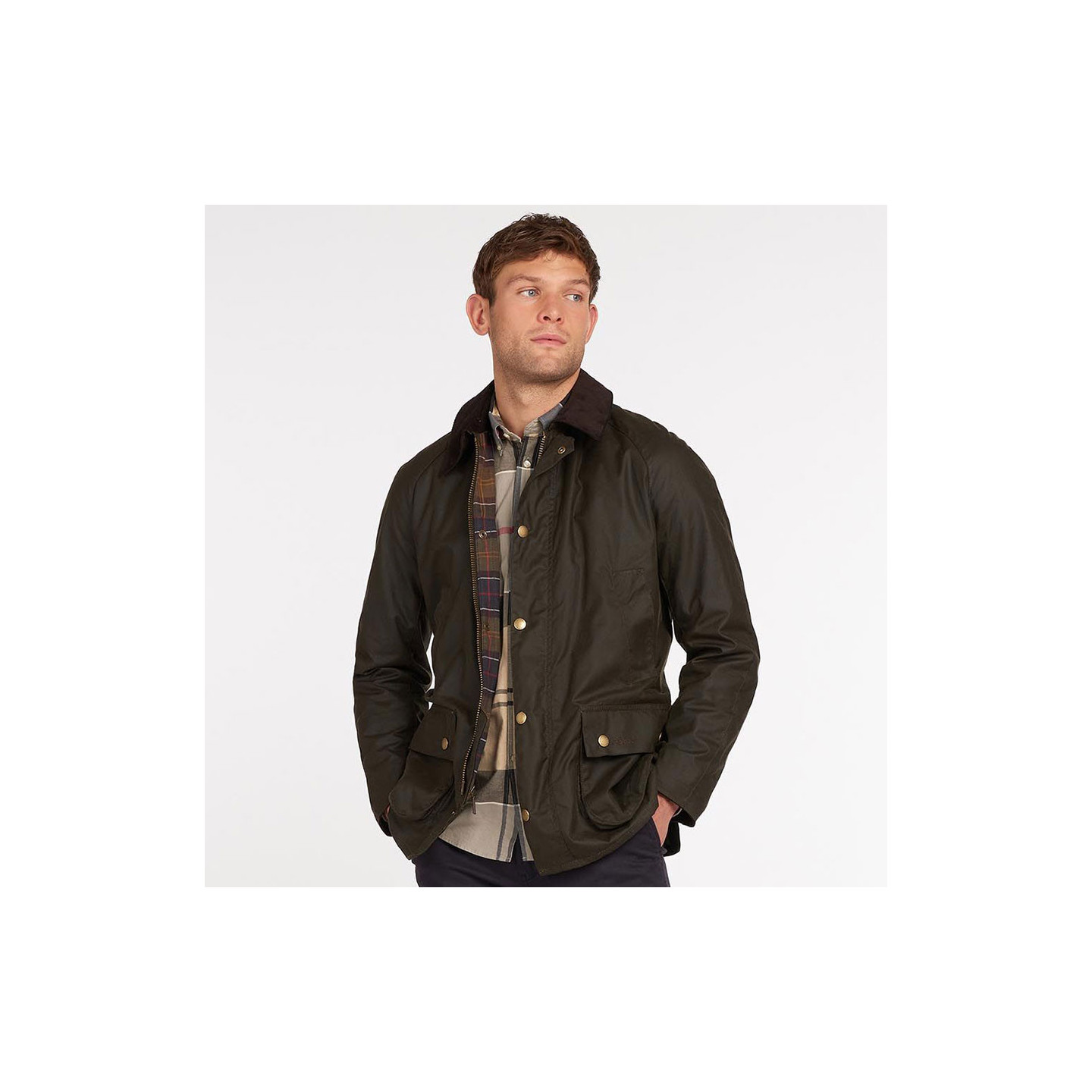 Barbour Ashby Wax Olive Jacket