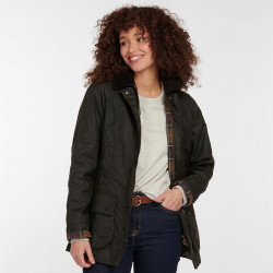 Barbour Classic Beadnell Olive Waxed Jacket