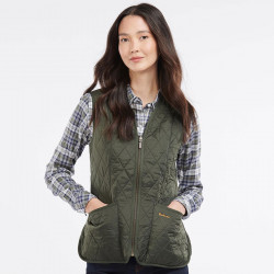 Doublure Polaire Zippée Olive Femme Barbour