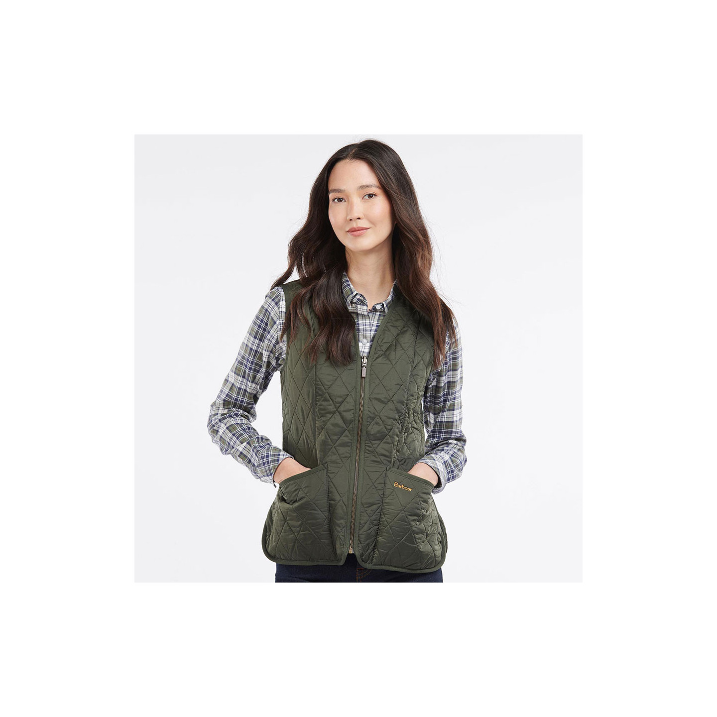 Doublure Polaire Zippée Olive Femme Barbour