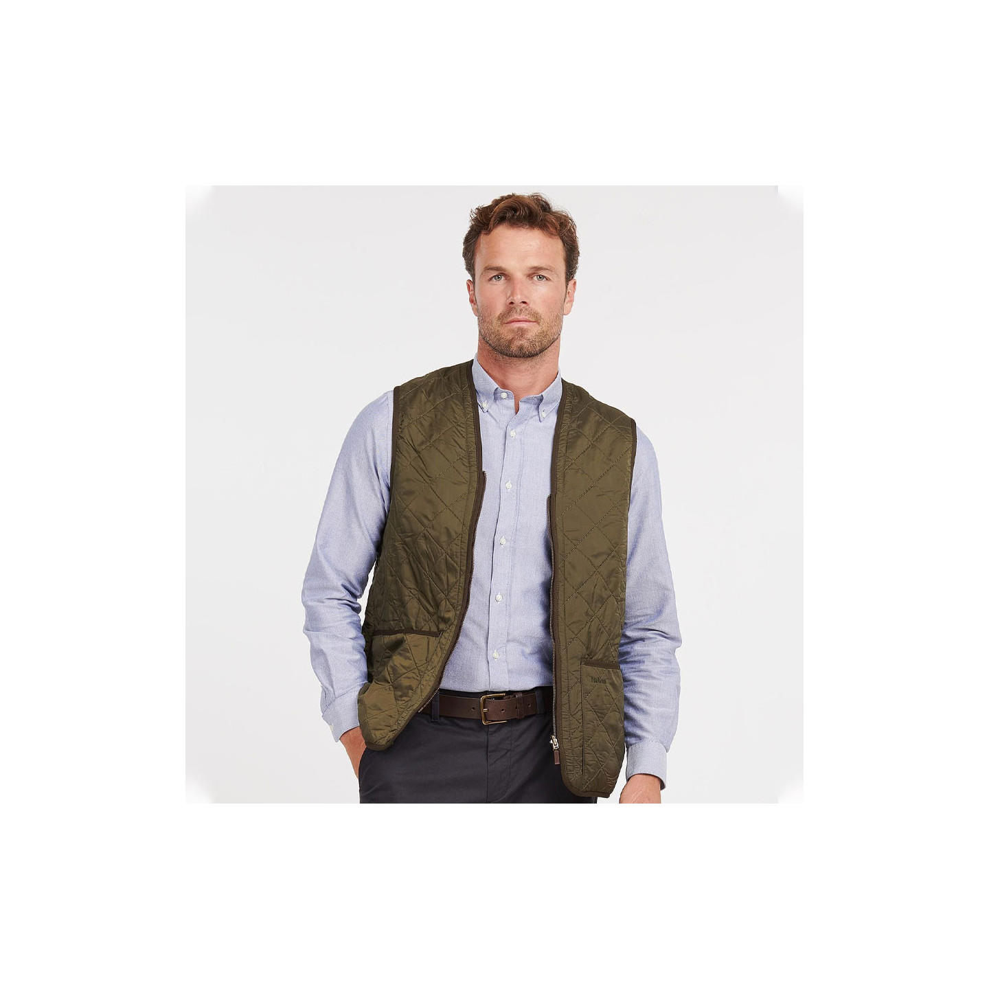 Barbour Olive Zip-in Fleece Lining