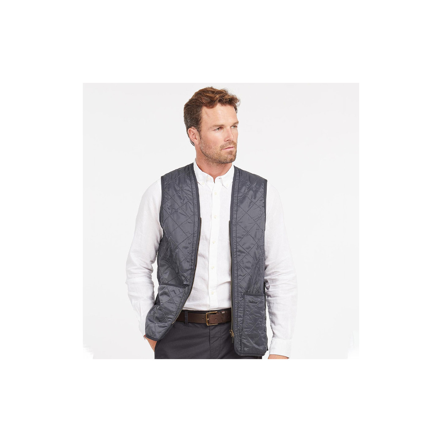 Barbour Navy Zipped Fleece Lining