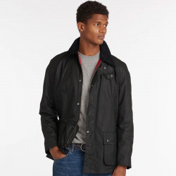 Barbour Black Ashby Wax Jacket