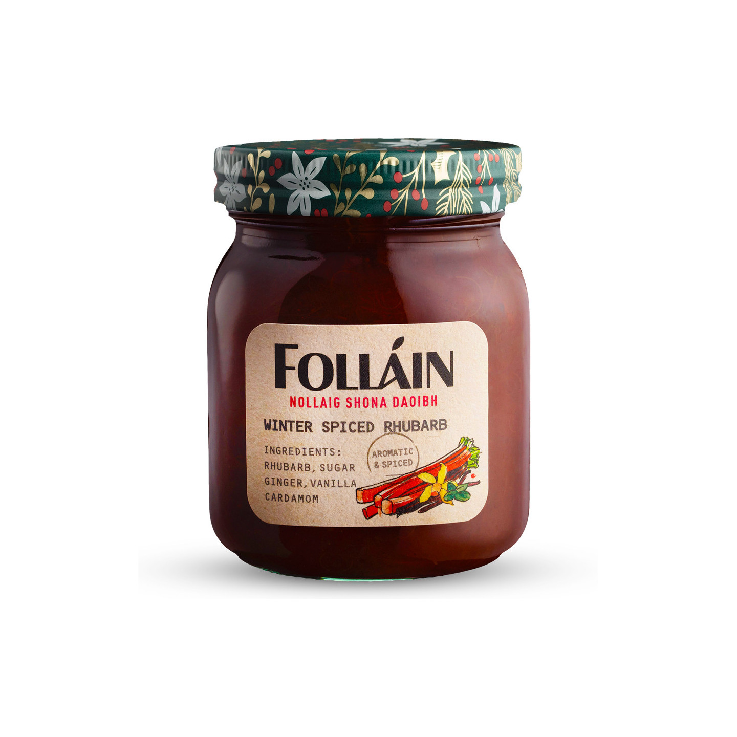 Folláin Winter Spiced Rhubarb Preserve 350g