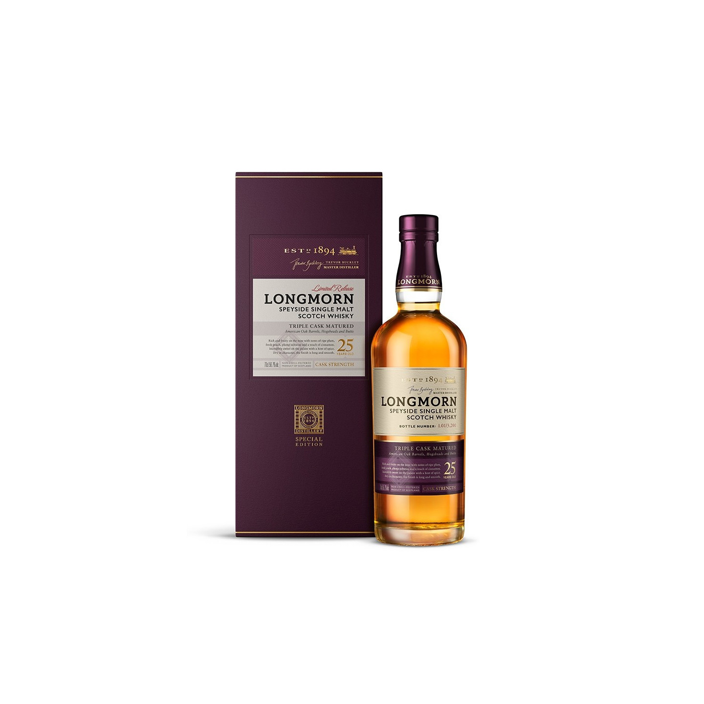 LONGMORN 25年 スコッチウイスキー Longmorn 25 ans 70cl 53° - Le Comptoir Irlandais