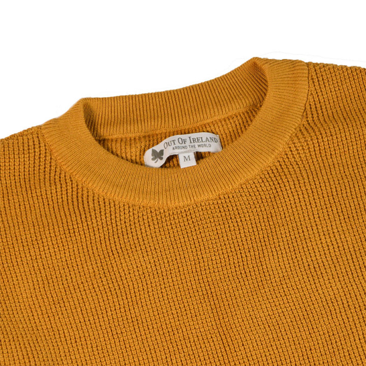 Out Of Ireland Liam Mustard Round Neck Sweater