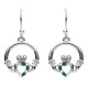 Boucles d'Oreilles Claddagh et Cristaux Swarovski