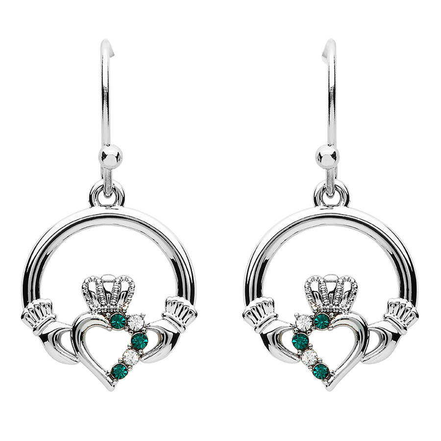 Claddagh earrings outlet