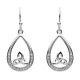 Boucles d'Oreilles Trinity Goutte et Cristaux Swarovski