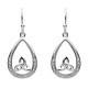Trinity Drop and Swarovski Crystals Earrings