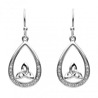 Trinity Drop and Swarovski Crystals Earrings