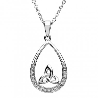 Pendentif Trinity Goutte et Cristaux Swarovski