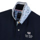 Black Wellis Navy Short Sleeves Polo