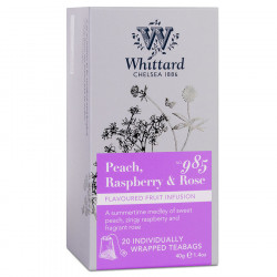 Whittard of Chelsea Peach Raspberry and Rose Infusion 20 tea bags