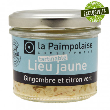 Tartinable Lieu Jaune Gingembre et Citron Vert La Paimpolaise 80g