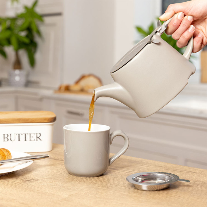 London Pottery Grey Teapot 750ml