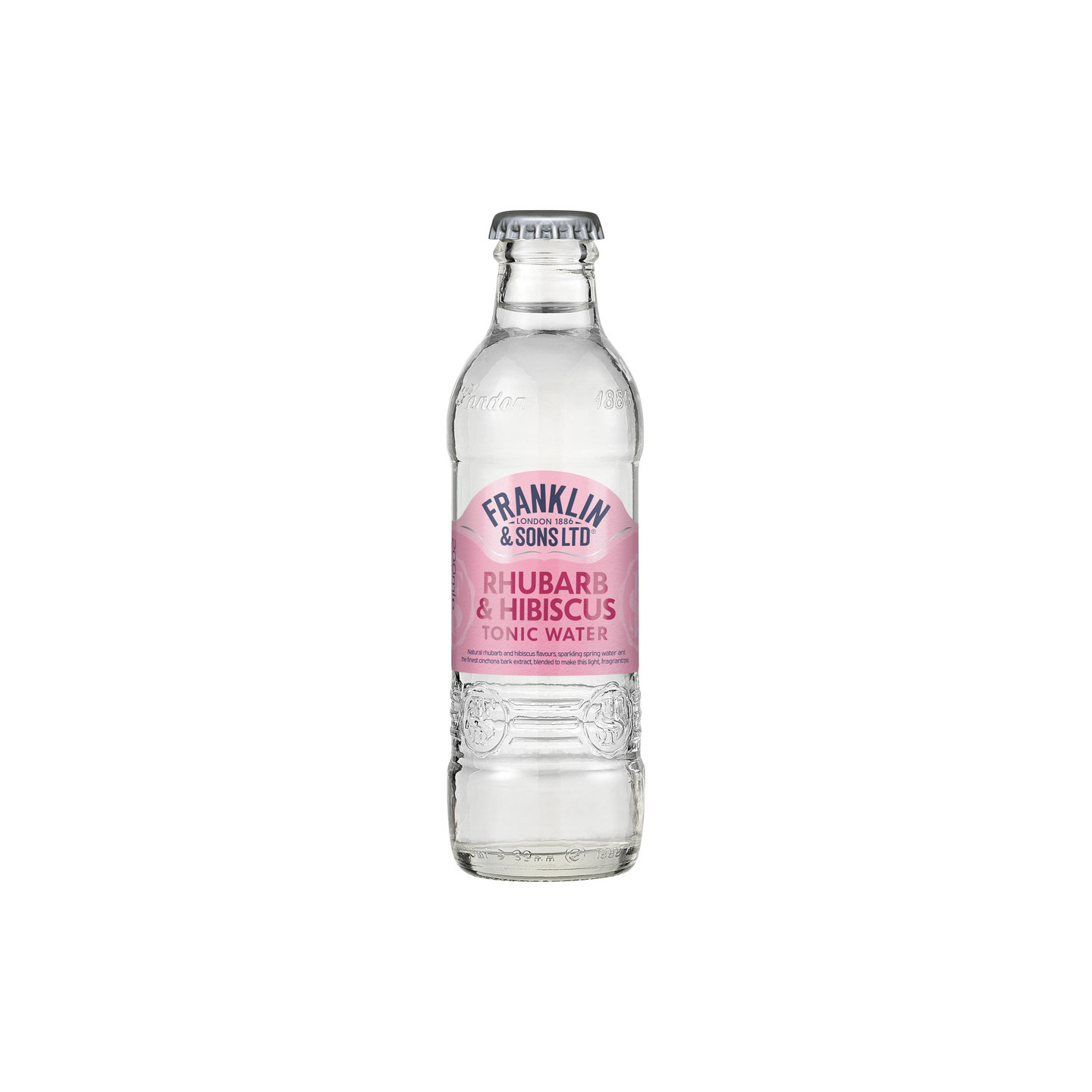 Tonic à la Rhubarbe et à l'Hibiscus Franklin & Sons 200ml