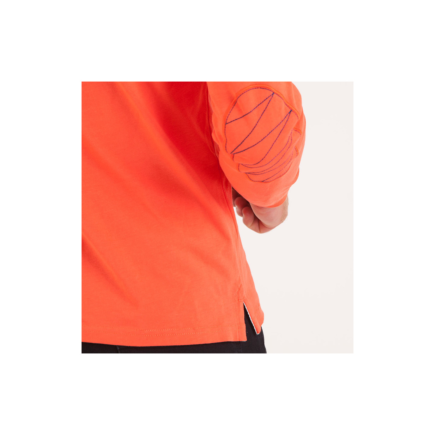 Polo homme manches longues french spirit rouge hh22