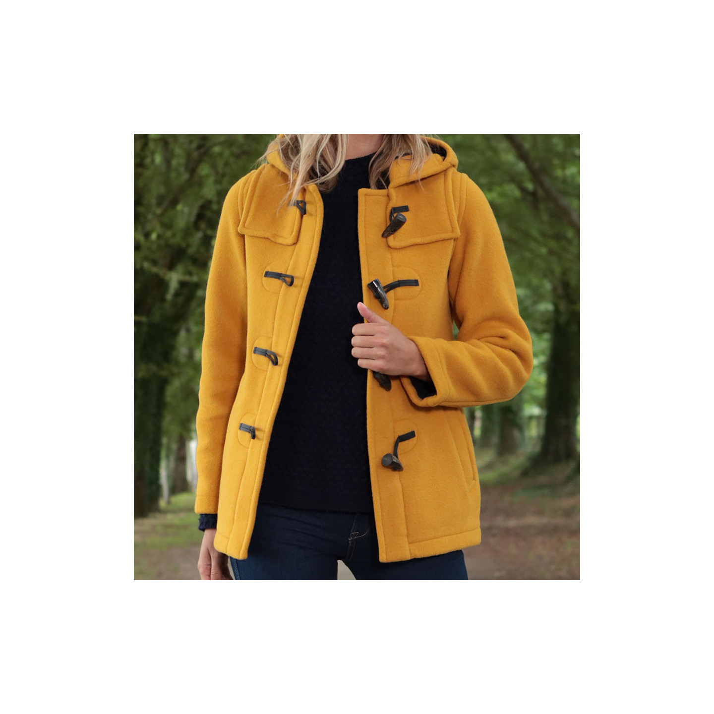 Duffle-Coat Martina Jaune Or London Tradition - Le Comptoir Irlandais