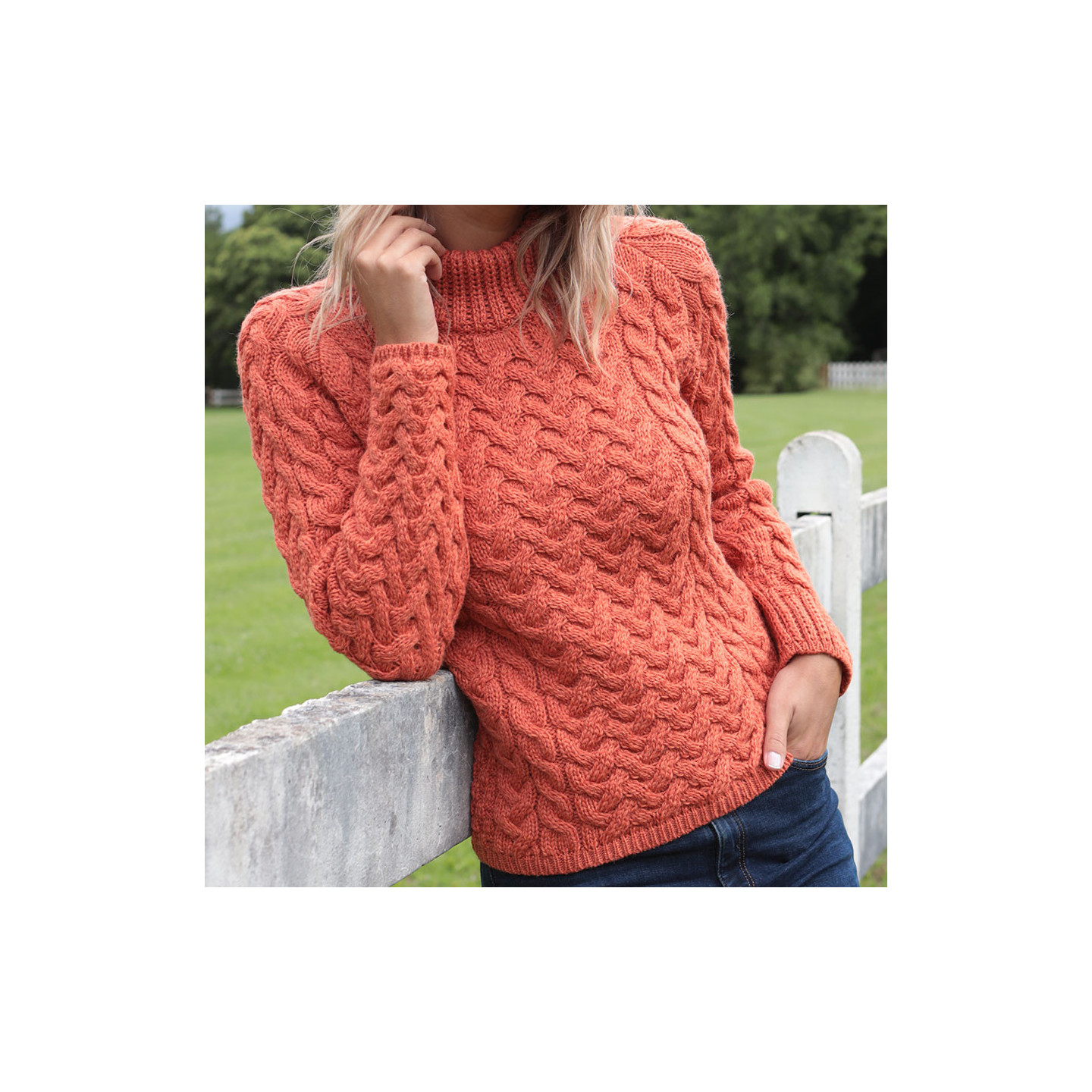 Pull à encolure ras-du-cou rond garçon Matalan garçon en coton orange