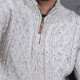 Inis Crafts Flecked Beige Half-Zipped Carlow Sweater