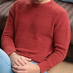 Out Of Ireland Brick Round Neck Sweater