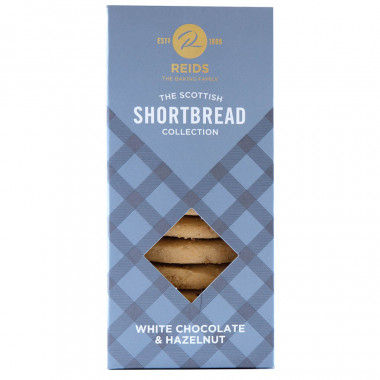 Reids White Chocolate & Hazelnut Shortbread 150g