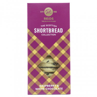Shortbread au Chocolat blanc et Framboises Reids 150g