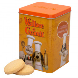 Boîte Métal Orange Shortbreads Wallace & Gromit Dean's 300g