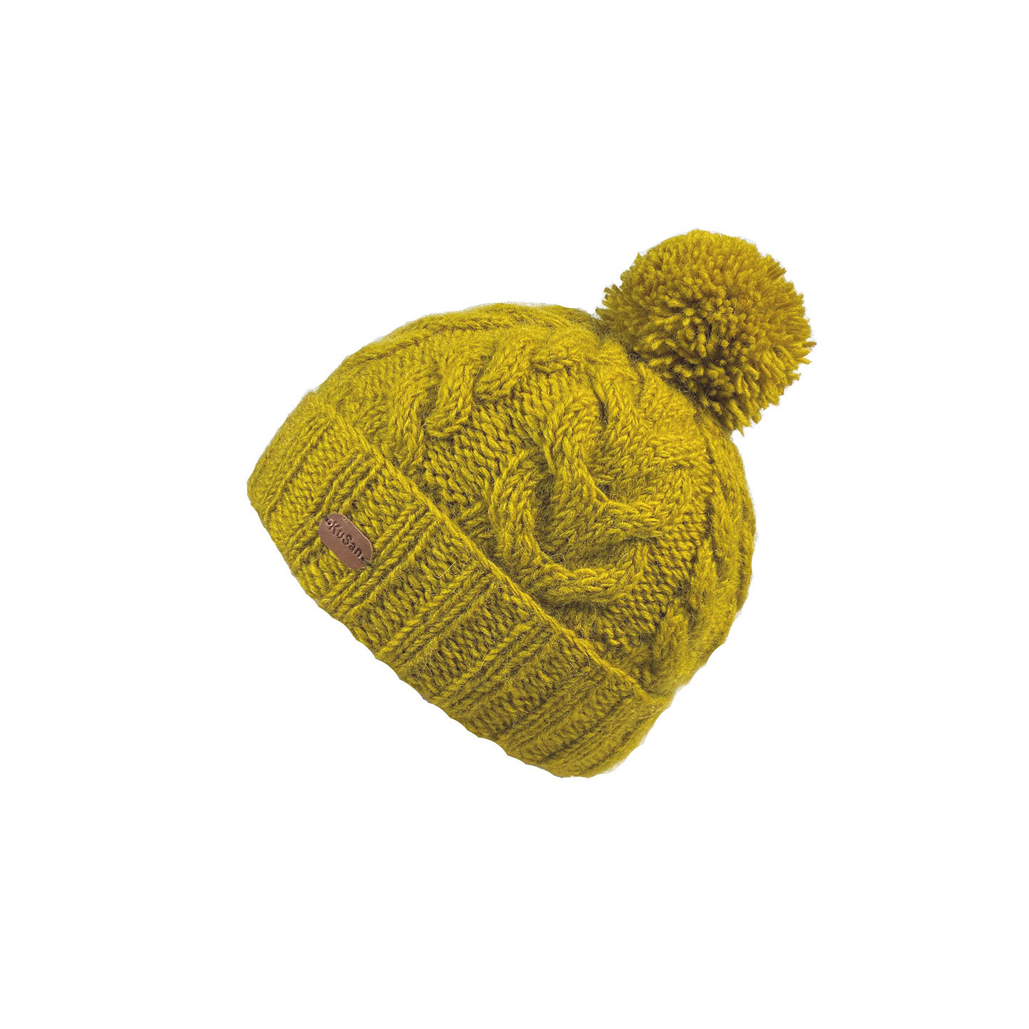 Bonnet Tricoté GHOST DESIGN Avec Pompons Jaunes - Taille Unique | Occasion Décontracté