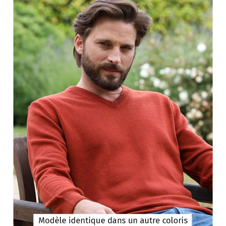 Pull Col V Bleu Pétrole Best Yarn