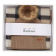 Barbour Rosewood Dover Beanie and Scarf Set