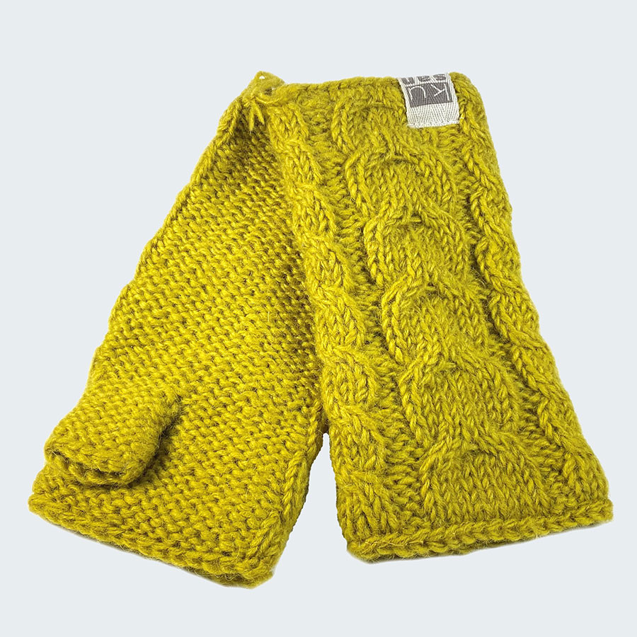 Kusan Yellow Mittens Gloves & Mittens Le Comptoir Irlandais