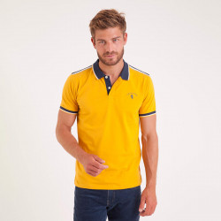 Polo Manches Courtes Gentlemen Jaune Camberabero