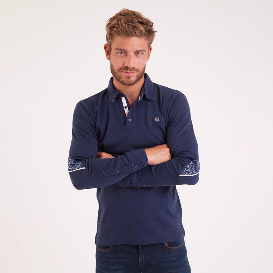 Camberabero 1968 Navy Long Sleeve Polo Shirt Long Sleeved Polo